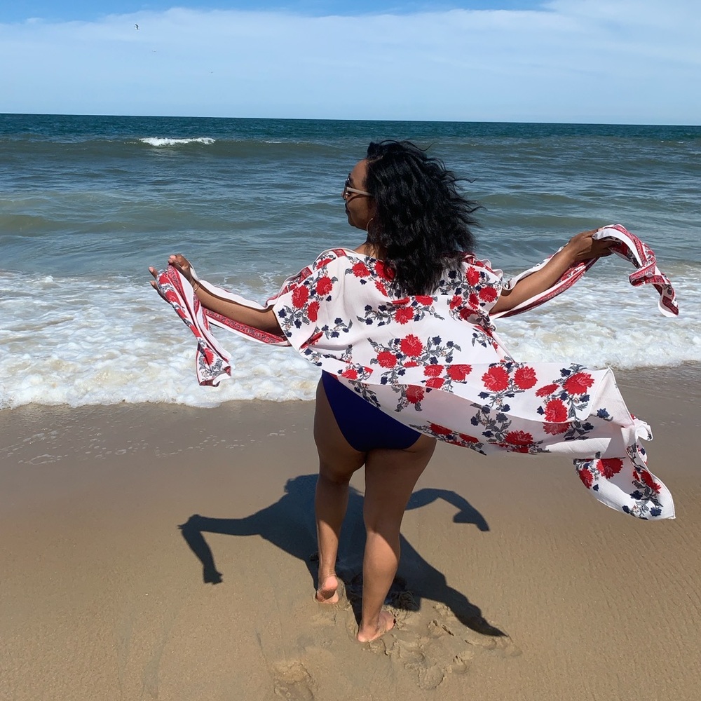 Floral Swimsuit Cover